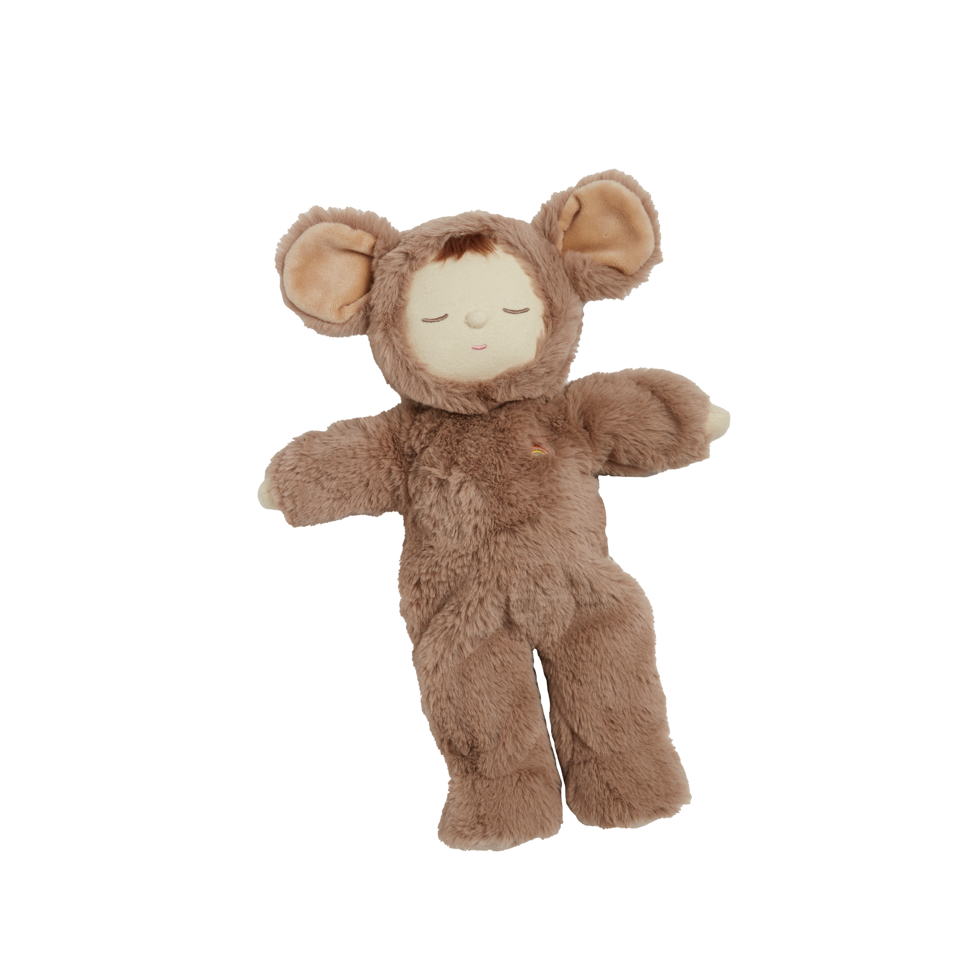 Mousy Pickle, so cuddly and cute, loves to doze in its soft fluffy suit. Made for snuggles and snoozy days, this velvety little Cozy loves to play! 
