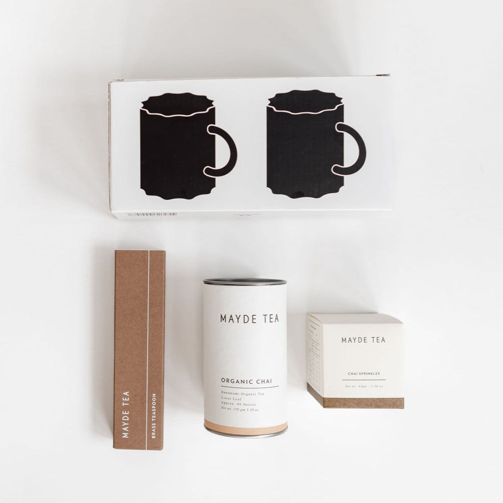 A curated gift box filled with the BigLittleGifting Chai Kit, offering chai moments blissfully packed.