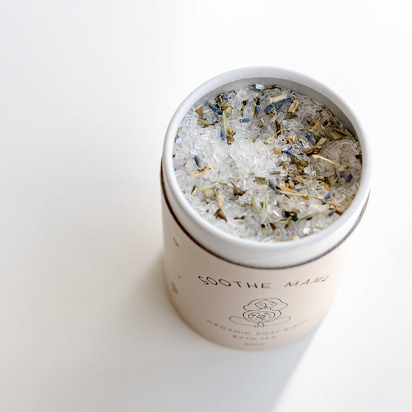 Nurture your post-birth body with a soothing blend of Epsom salts, dried herbs & botanicals designed to relieve perineal discomfort & haemorrhoids, whilst alleviating postpartum aches and pains. Each ingredient has been carefully selected & hand blended to accelerate healing & promote a quicker recovery.