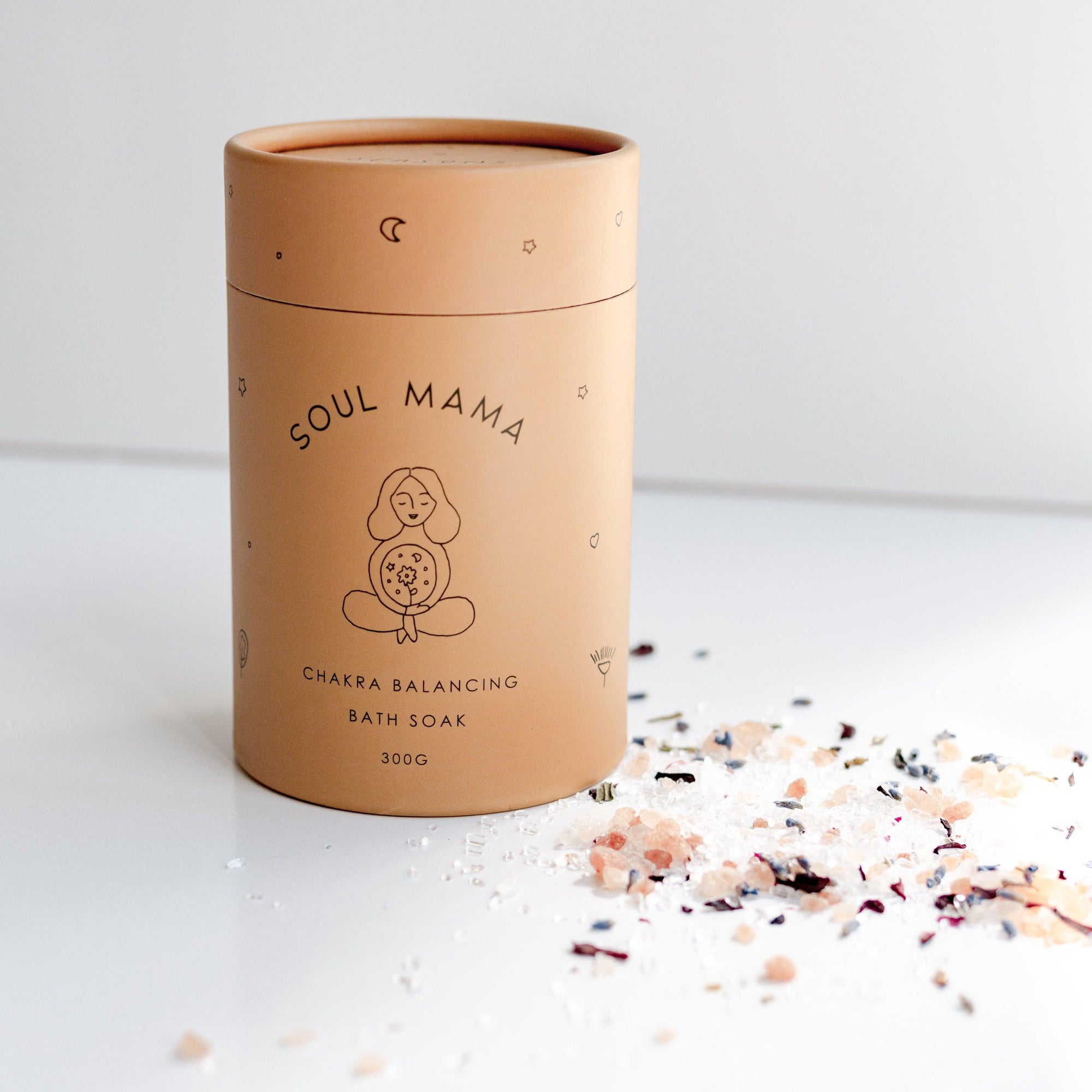 Clear, charge & balance your chakra energy centres with an aromatic blend of dried botanicals & minerals. Believed to have a deeply grounding & detoxifying effect on the body, Pink Himalayan Salt Crystals are used to release negativity & raise your vibrational energy. Bathe with intention & revitalise the spirit in a nourishing self-care ritual.