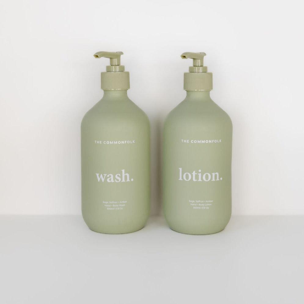wash & lotion kit | sage